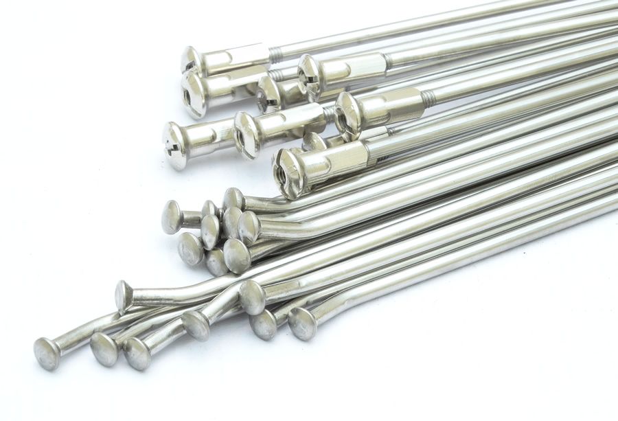 Stainless spokes SM 3,9mm 10-100deg. with nipple M4,5/7,5/18